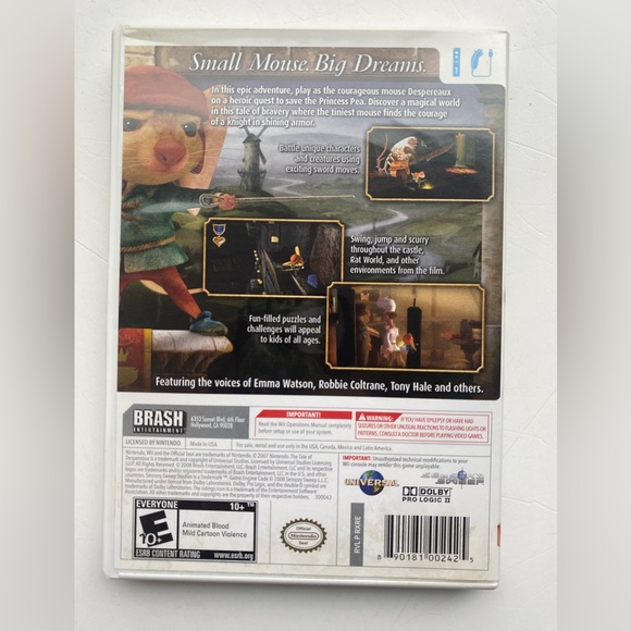 The Tale of Despereaux wii game - Picture 2 of 4
